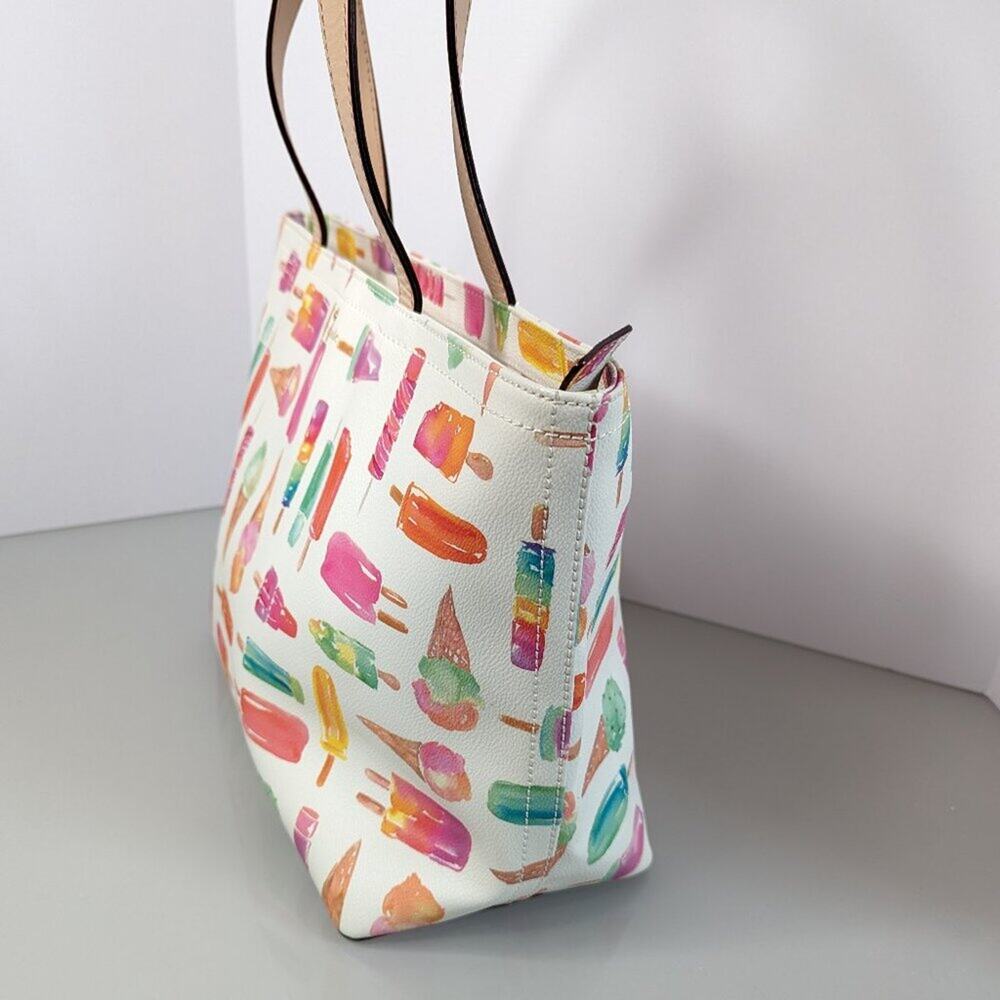 Kate Spade New York Flavor Of The Month Francis Tote Bag Ice Cream Popsicles - Picture 11 of 14